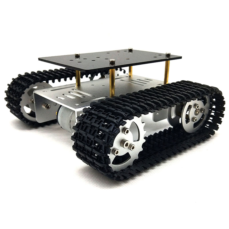 Smart Robot Tank Chassis Tracked Car Platform With 12V 350rpm Motor For Arduino DIY Robot Toy Part Mini T101