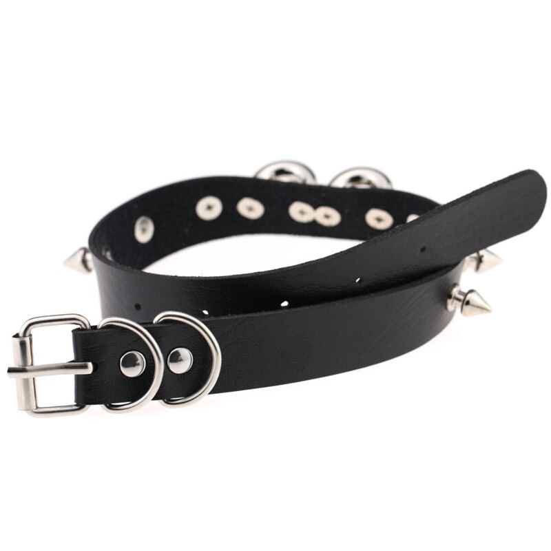 Gothic Punk Ketting Harajuku Multi Kleur Hart Met Lock Hanger Pu Lederen Choker Kraag Ketting Voor Vrouwen Meisjes Sieraden