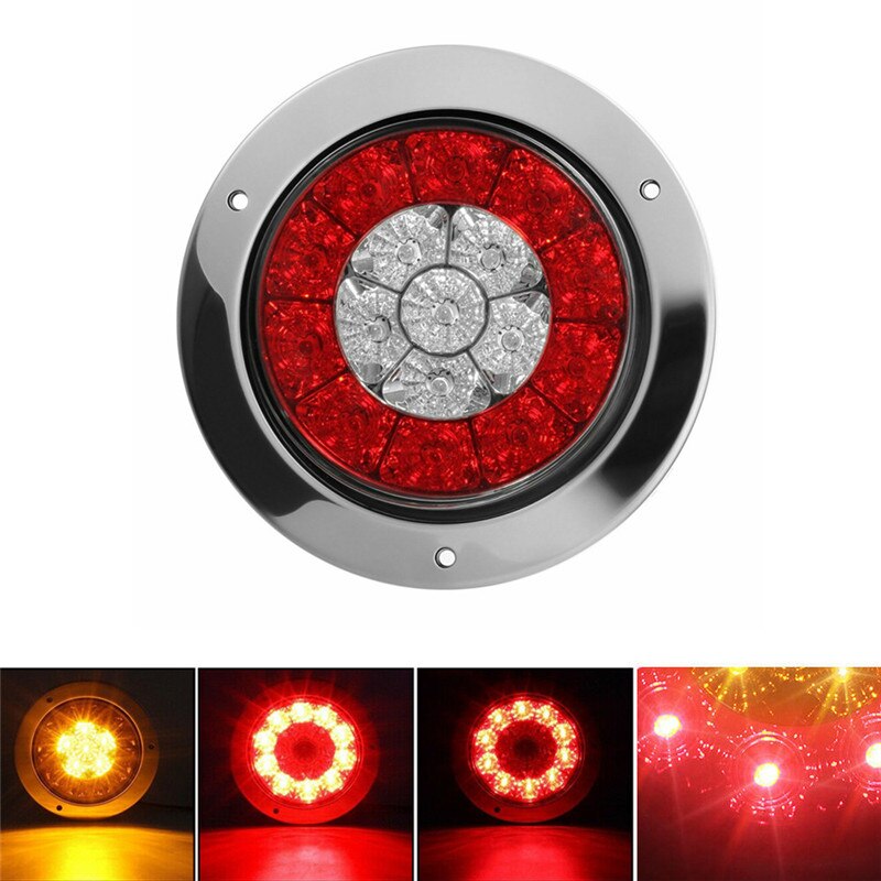 Linterna trasera para remolque, luces LED de estacionamiento para camión, 24V, 16LED, iluminación trasera para remolque, 2 uds.