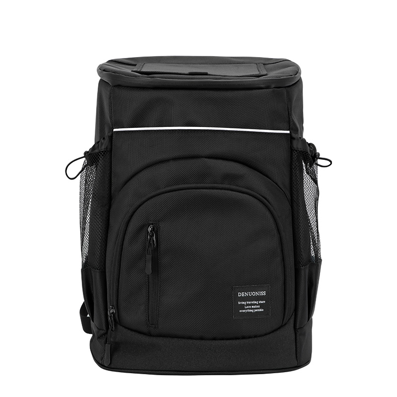 DENUONISS-bolsa térmica de viaje para cerveza, nevera fresca con aislamiento de 33L, para playa, Picnic: Black