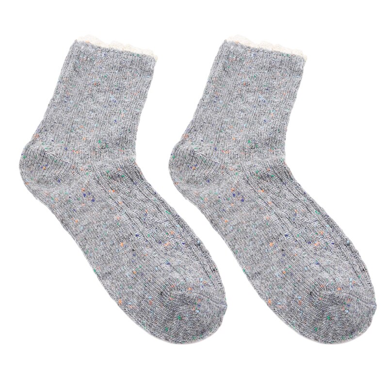 Calcetines divertidos bonitos japoneses para chicas de secundaria, calcetines holgados coloridos para mujeres, medias cortas de encaje Retro de Harajuku, calcetines para mujeres y niñas: Gray