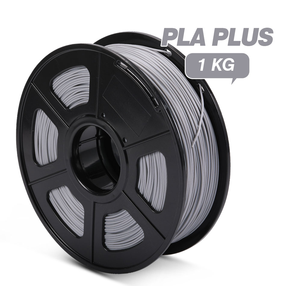 SUNLU PLA PLUS Filament 1.75 mm 1kg High Quantity 3D Printing Filaments For 3d Printer PLA +: PLA PLUS-GREY