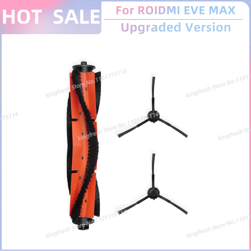 Compatible For ( ROIDMI EVE MAX ) Vacuum Parts Main Roller Side Brush Dust Bag Accessories: Light Grey