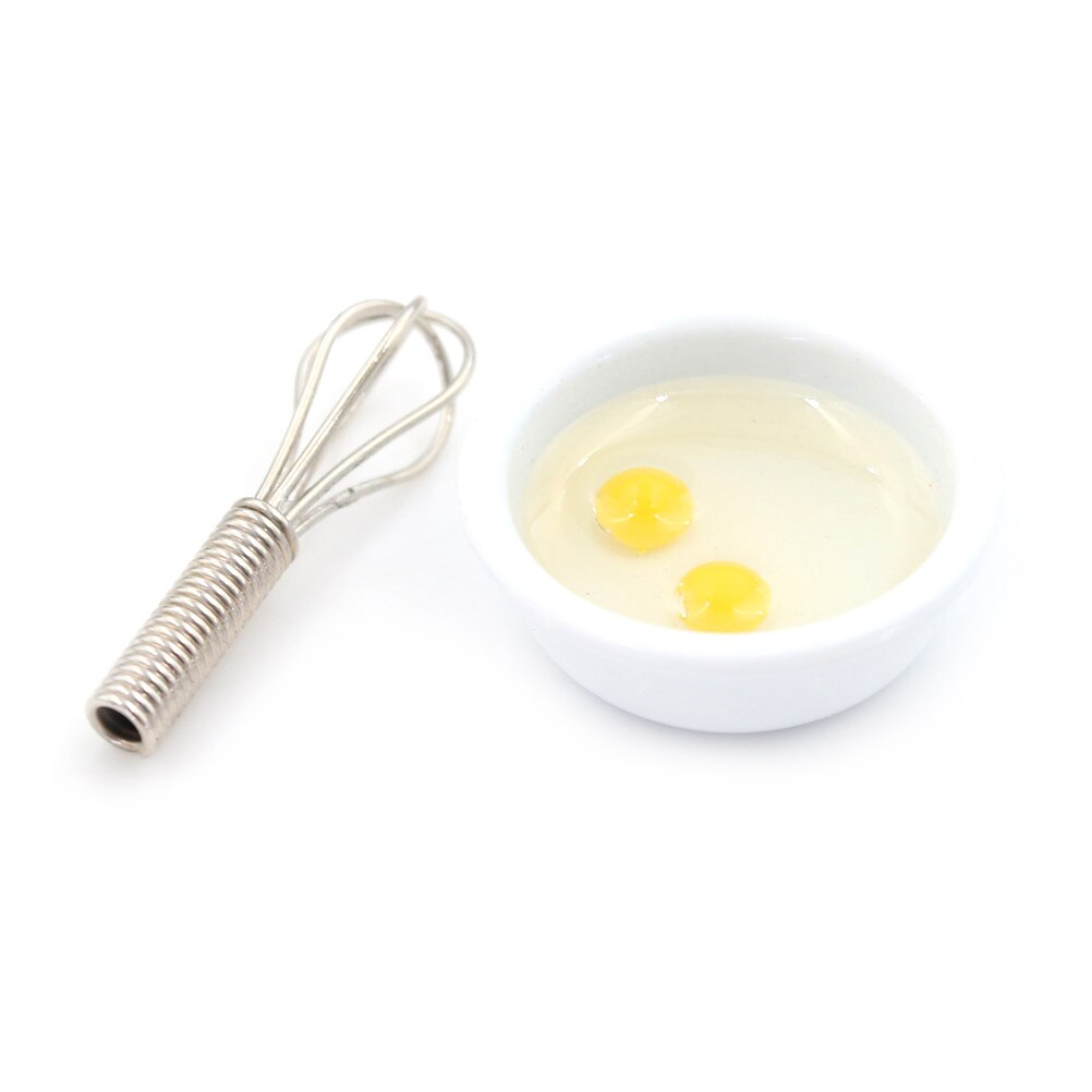 Nuovo 1:12 Miniatura casa delle bambole Accessori Uovo Frullare & ciotola Cucina Simulazione Cibo Mobili giocattolo per la Casa di bambola Decorazione