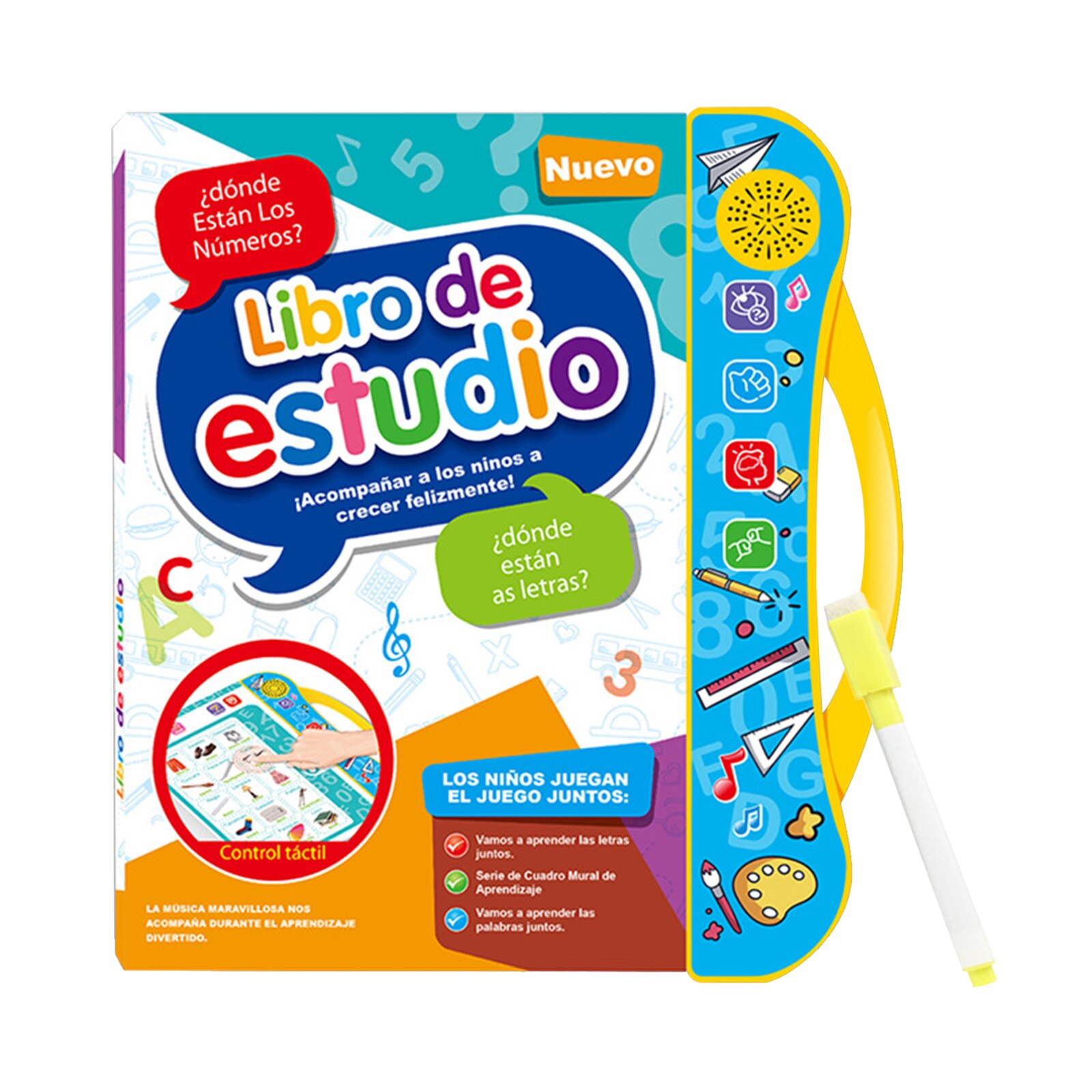 Kids Spanish English Letter Educational Knowledge Activity Intelligence