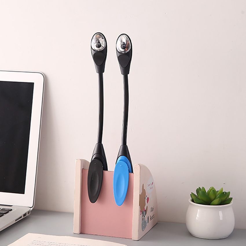 Luz LED Flexible portátil para leer libros, lámpara de lectura brillante, Mini luces de iluminación para dormitorio, tipo Clip