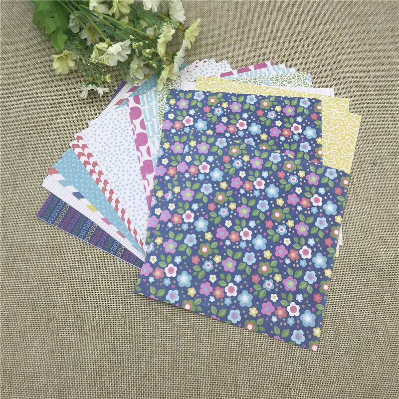 24 sheet 6"X6"Spring Blossoms flower patterned paper Scrapbooking paper pack handmade craft paper craft Background pad