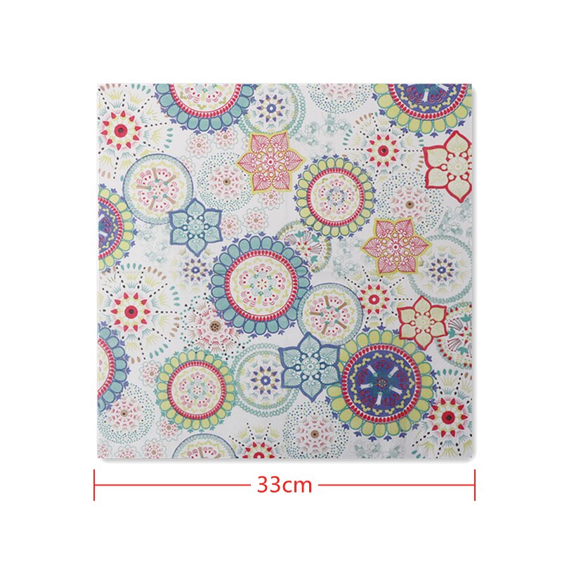 20 Stks/set Servetten Papier Ronde Bloem Patroon Decoupage Servet Papieren Tissue Voor Xmas Wedding Decor Party Tafel Levert