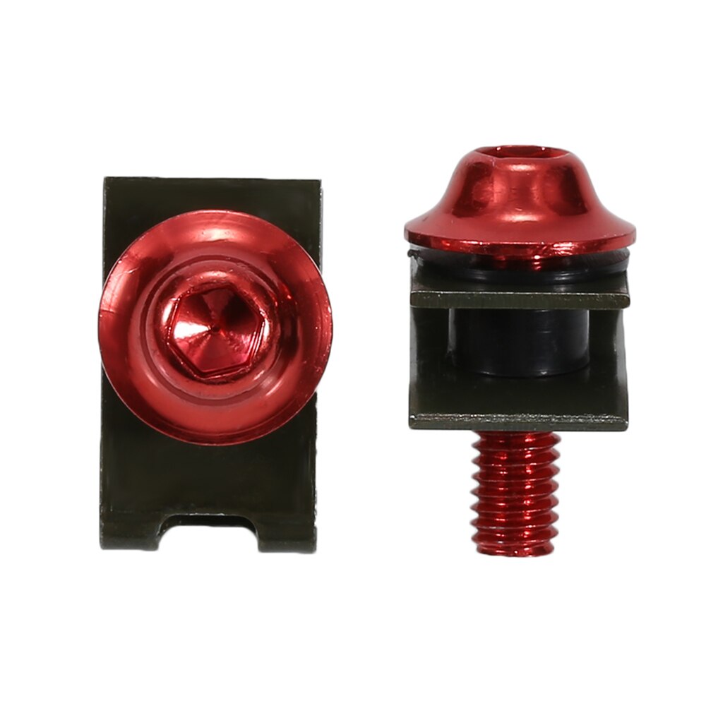 10pcs M5 5mm Auto Shell Screw Aluminium Bolts Fastener Clips Screw Spring Nuts Car Motorcycle Fairing Bolts Fastener Clips: Gray