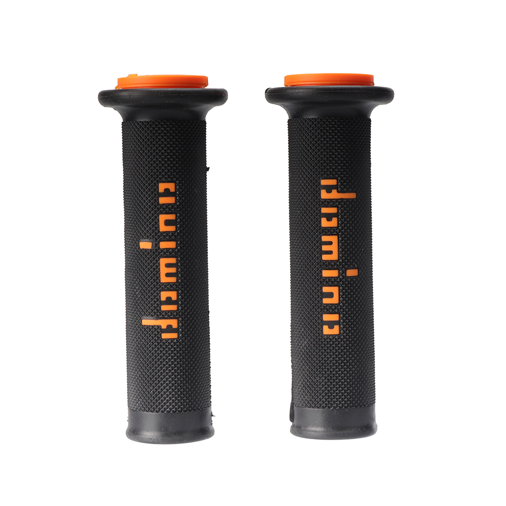 7/8 Zoll 22 24mm Motorrad griffe Lenker griff griffe Domino Dirt Bike Racing Motocross Gel Gummi bremsen Universal griffe: Orange