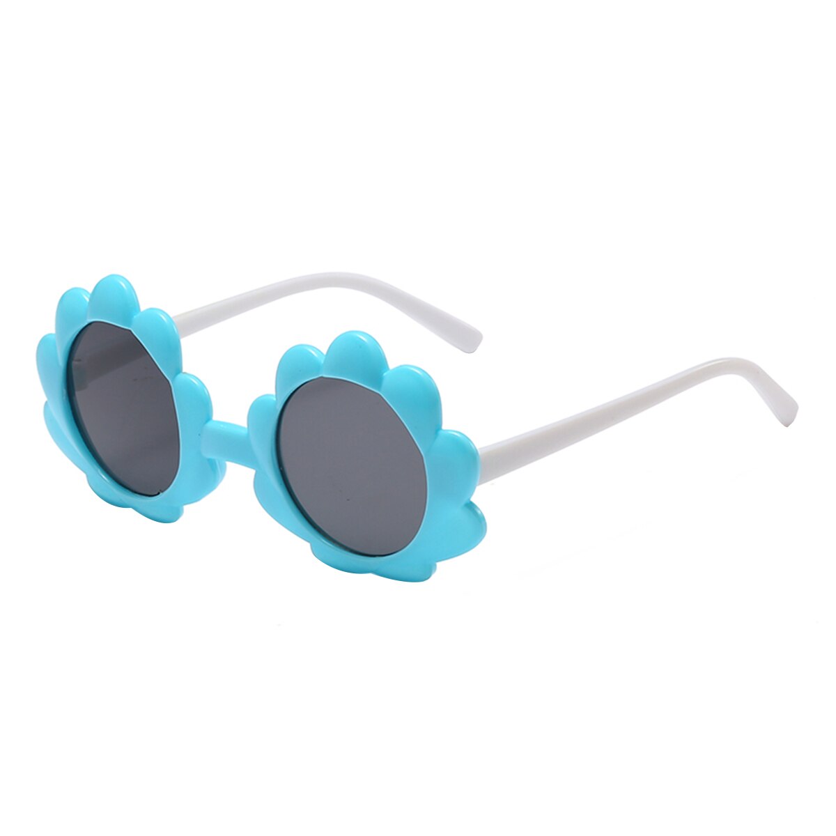 Meisjes Anti-UV400 Zonnebril Jongens Ronde Zonnebloemen Zonnebril Frame Kids Rekwisieten Kinderen Speelgoed Accessoires Outdoor: Blauw