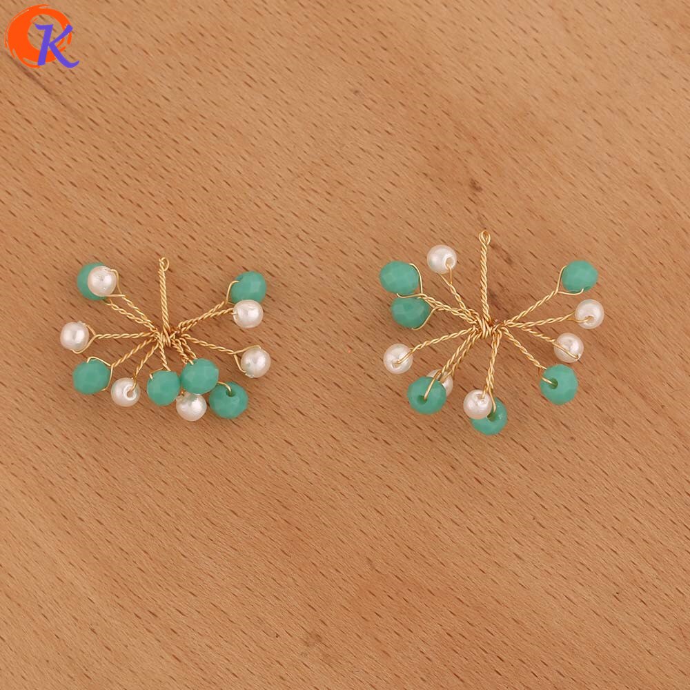 Hartelijke 20Pcs 23*25MM Sieraden Accessoires/DIY/Sieraden Maken/Hand Gemaakt/Bloem vorm/Zaad Kraal Charms/Oorbel Bevindingen: 13