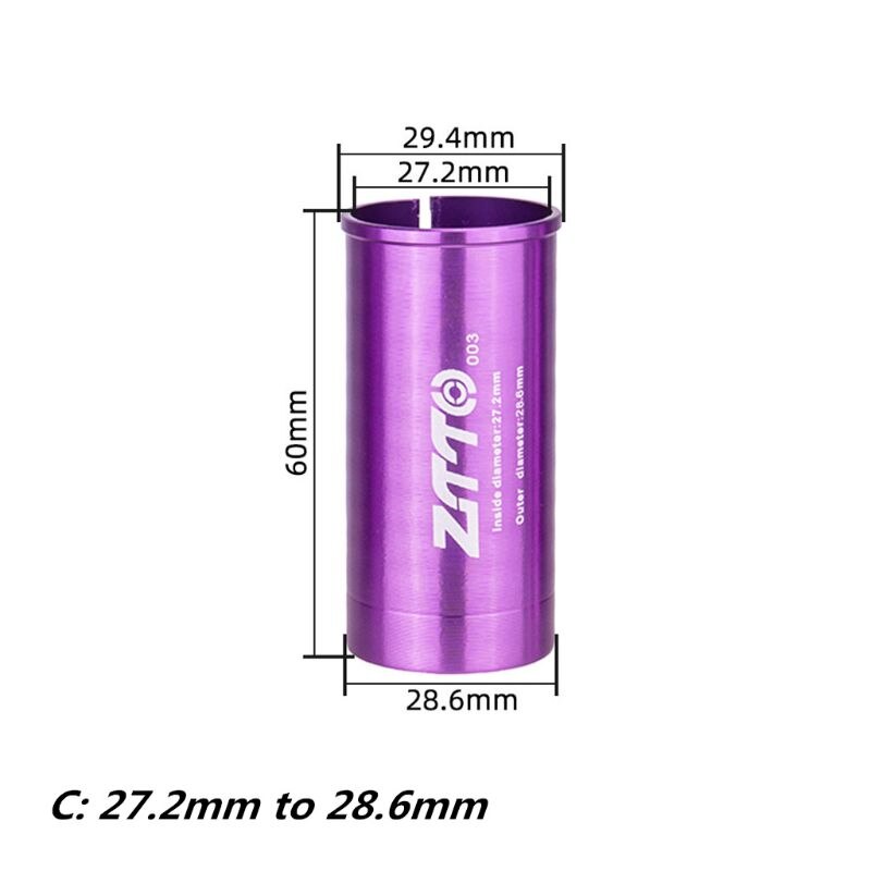 Aluminum Alloy Bicycle Seatpost Sleeve Convert Seat Post Tube Conversion Adapter MTB Road Bike Cycling Accessories: 7HH402905-C