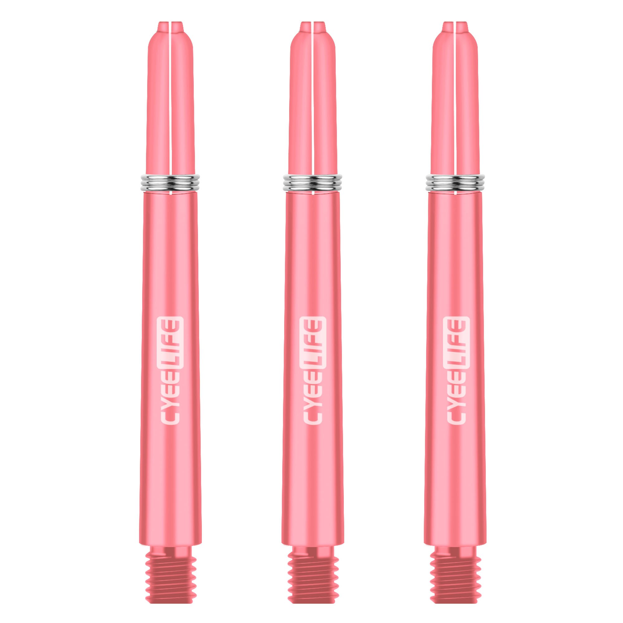 CyeeLife 30 pièces 2BA 41mm arbres de fléchettes PC professionnels arbre en plastique avec joint torique accessoires de fléchettes: Rose