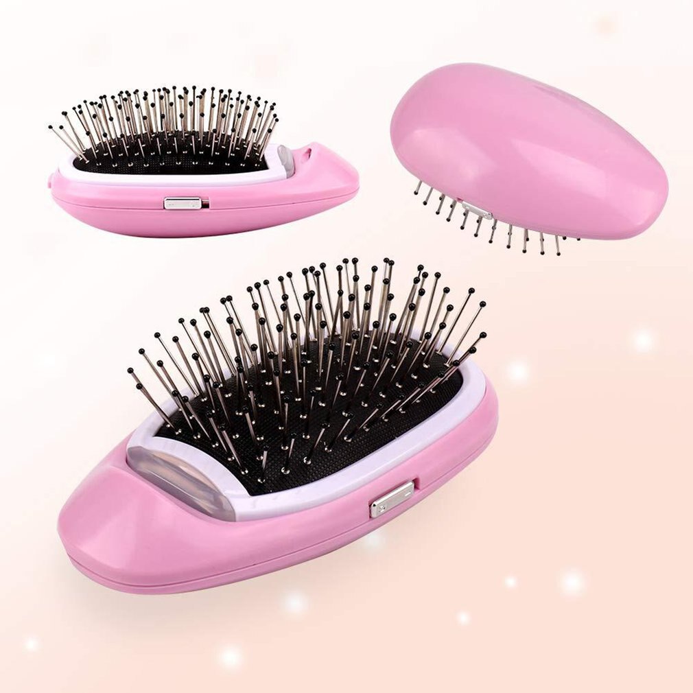 Peine alisador de cabello de iones negativos portátil, antiestático, cepillo eléctrico iónico, peine de peluquería