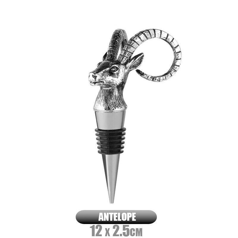 1Pcs Zinc Alloy Wine Bottle Stopper Deer Pegasus Swan Lion Champagne Stopper Vacuum Sealed Wine Cork Kitchen Bar Accessories: 3