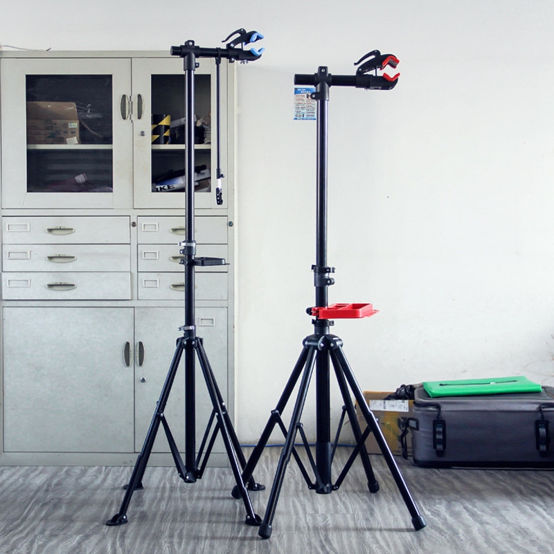 Adjustable Bicycle Repair Stand Foldable Telescopic Vertical Bike Rack Bicycle Repair Tools Quick Release Rack