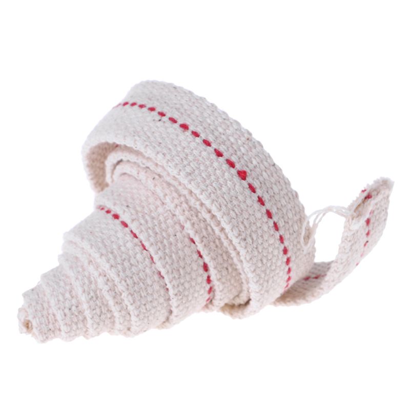 Premium Olie Lamp Mate Platte Katoen Olie Lantaarn Kerosine Lamp Lont Rood Stitch 0.79in Breed 3.3ft Roll HX6D