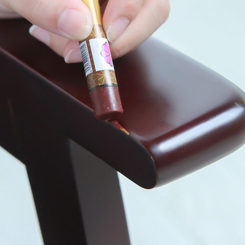 Meubles réparation marqueur stylo bois taches rayures réparation Crayon cire remplissage bâton restaurateur pour planchers en bois escaliers retoucher