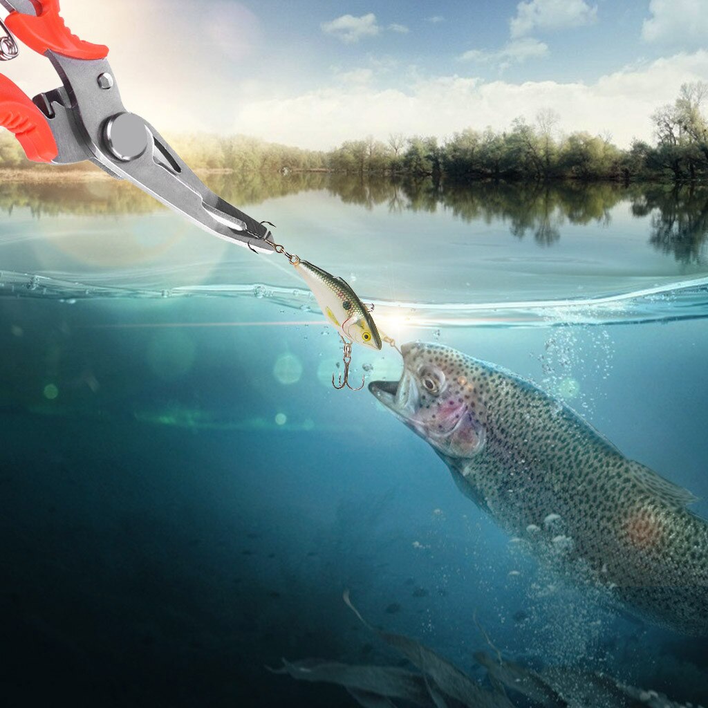 Vis Tang Gevlochten Multi Tool Schaar Opener Tackle Controle Remover Lokken Aas Cutter Vliegen Lijn Draad Visser Split Ring