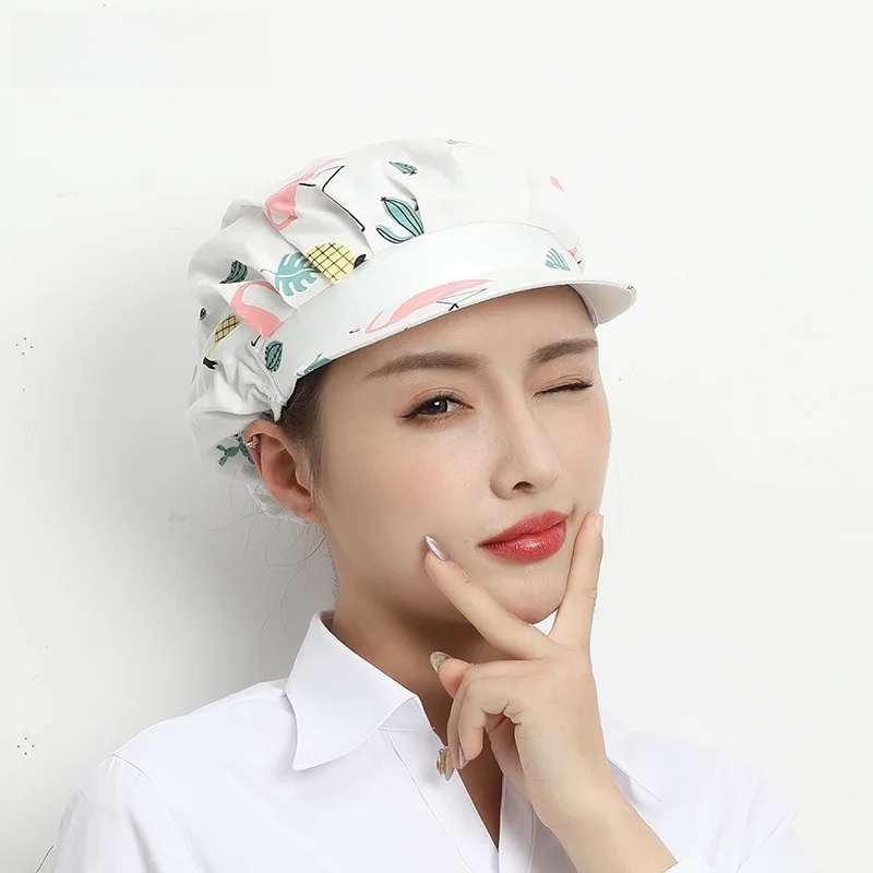 Damen-Kochmütze für sterben Küche, ölbeständig, rauchfrei, zum Kochen, kochendes Öl, spritzwassergeschützt, Heimarbeitskappe, Fabrik-Staubschutz