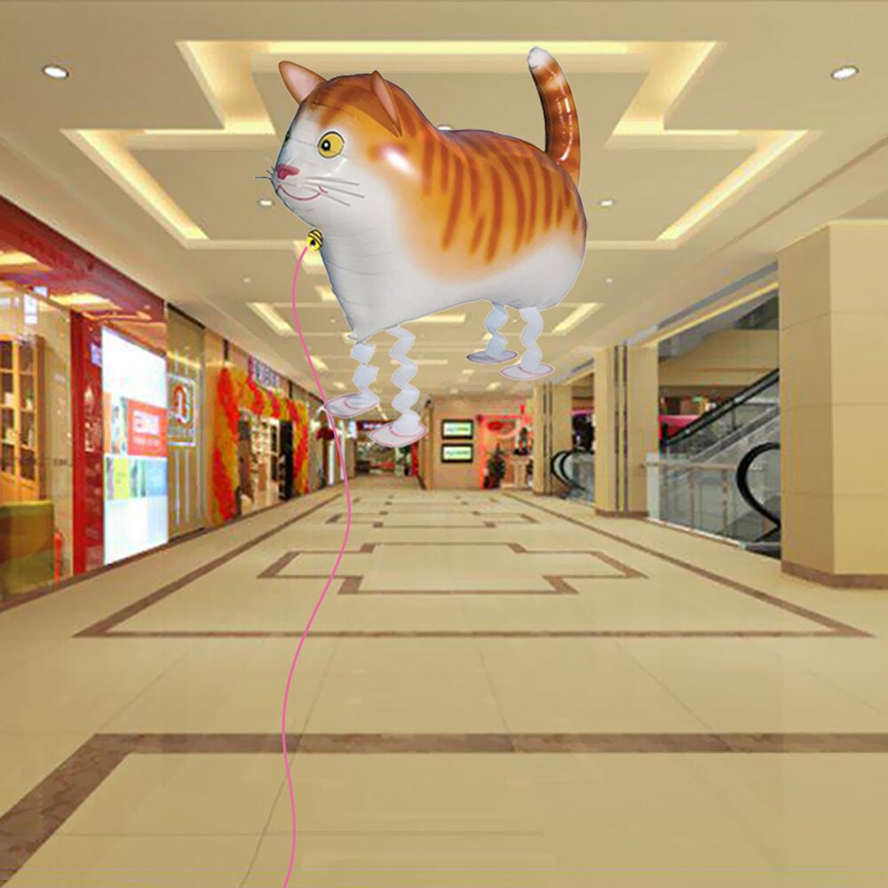 Wandelen Ballon Huisdier Kat Kinderen Speelgoed Opblaasbare Voor Xmas Folie Leuke Mooie outdoor speelgoed