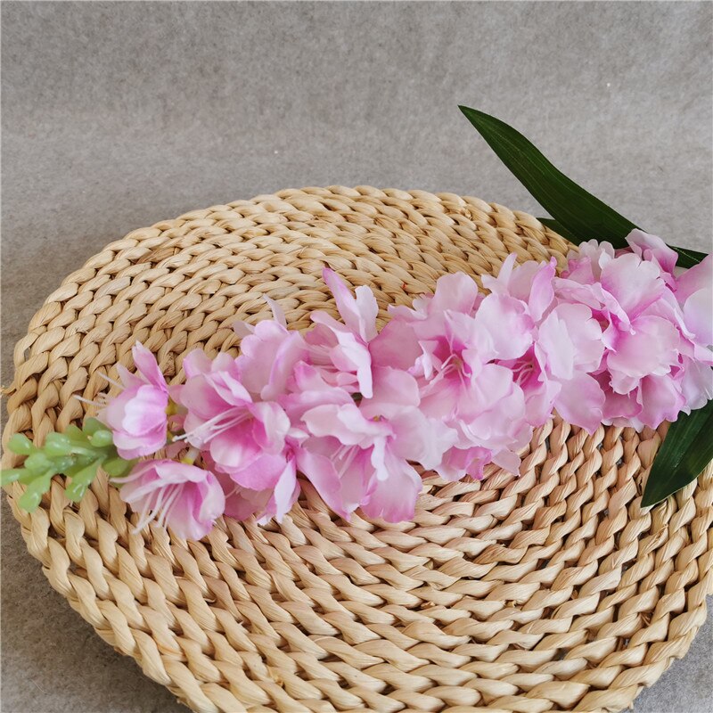 Fleur de jacinthe artificielle de 90cm, grande branche de fleurs artificielles pour automne, décoration de mariage pour la maison, couronne de fausses fleurs: light purple
