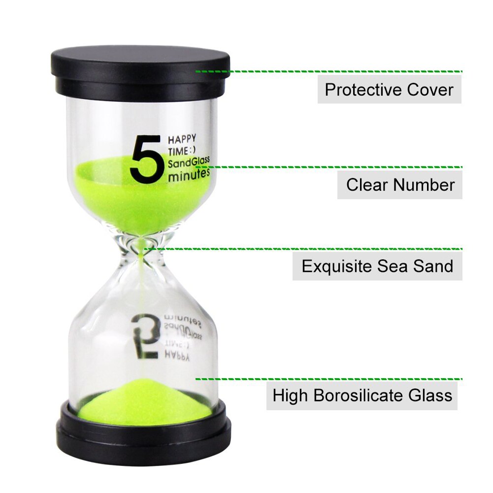 Desktop Sand Clock Timer 10 Minutes / 15 Minutes / 30 Minutes Children's Brushing Striking Hourglass Timer Home Decorations