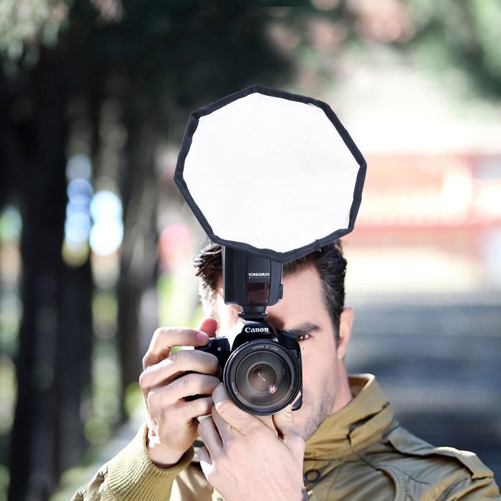 Portable Photography Flash Softbox Diffuser Mini Speedlight Softbox Kit Camera Photo Foldable Soft Box a camera lighting BOX