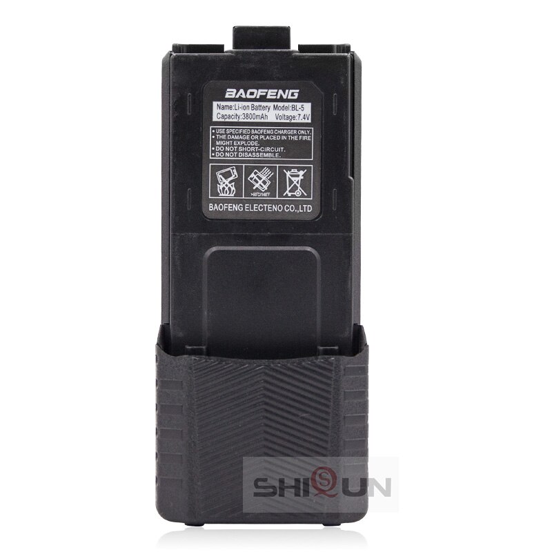Baofeng-Batería de BL-5 para walkie-talkie, alta batería de UV-5R de 3800 mah, piezas de Radio, Original, 3800 mah, Pufong UV 5R boafeng