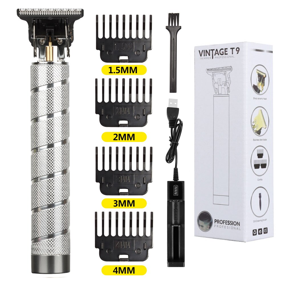 Kemei Haar Snijmachine Tondeuse Elektrische Scheerapparaat Voor Mannen 3 Stuk Set Kemei Tondeuse Trimmer Voor Mannen Usb Opladen haar Trimmer: Roze