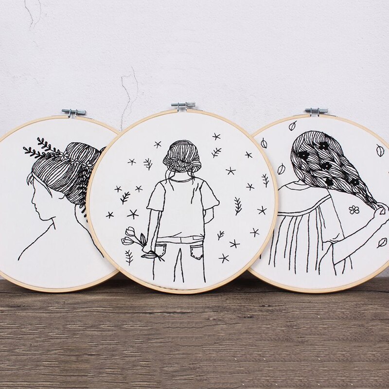 Skiss lätt broderi kit för nybörjare tryckt handarbete korsstygn sömnad konst vägg broderi målning heminredning