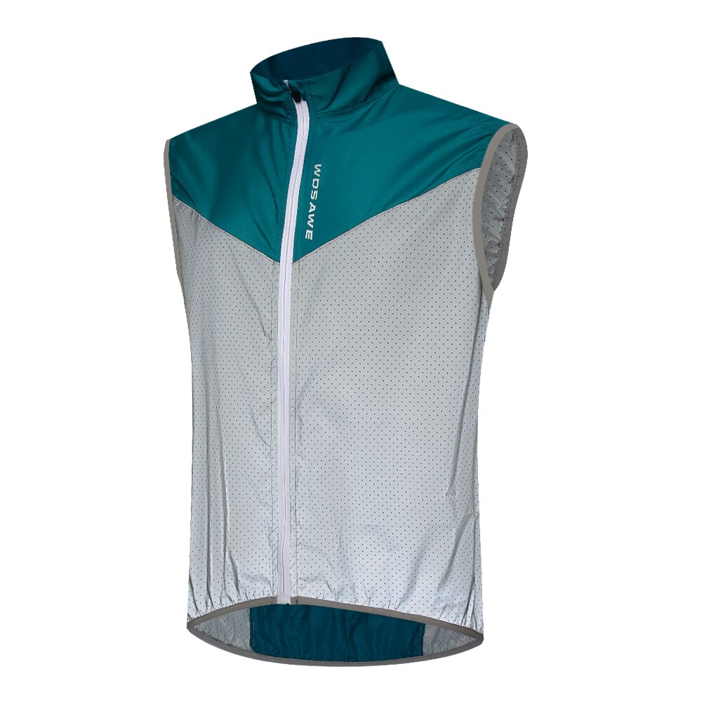 WOSAWE Full Reflective Cycling Jacket Men&#39;s Coat Spring Autumn Bicycle Windbreaker Bike Soft Windproof Waterproof Running Jacket: BO260-Q / XXXL