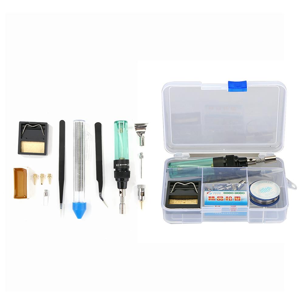 Portable Triad Butane Gas Electric Soldering Iron Set Adjustable Temperature Universal Solder Iron Burning Pen Set Welding Kit