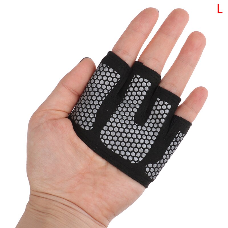Guantes de medio dedo para Fitness para hombre y mujer, para Crossfit, entrenamiento, gimnasio, levantamiento de pesas de potencia, culturismo, Protector de manos: Púrpura