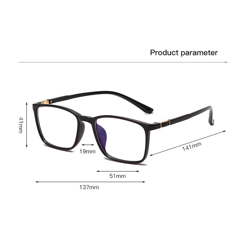 Blue Light Blocking Optical Glasses Frame for Men and Women Prescription Eyewear Frame Anti-Blue Ray Prescription Eyewear