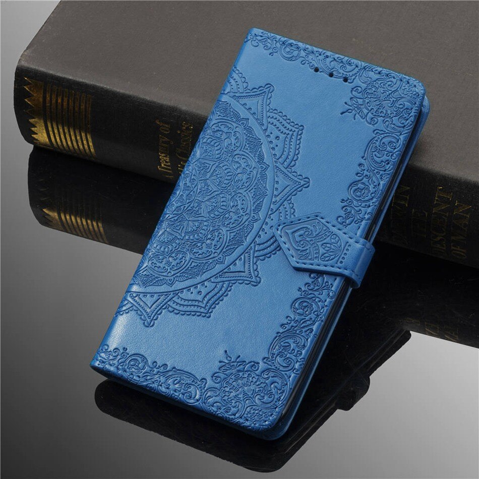 Flip Wallet Pu Leather Case Voor Samsung Galaxy A01 Core Case Voor Galaxy A01 Core Achterkant Kaartsleuf Telefoon gevallen: Blue