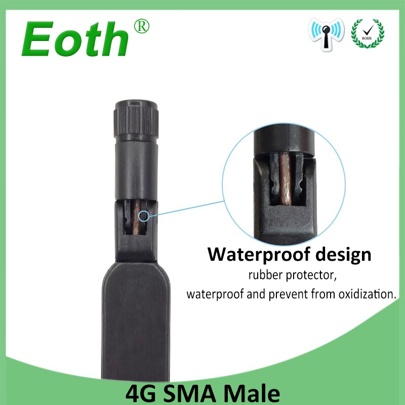 Eoth 1 2pcs 4G lte antenna 5dbi SMA Male Connector Plug antenne router external repeater wireless modem antene