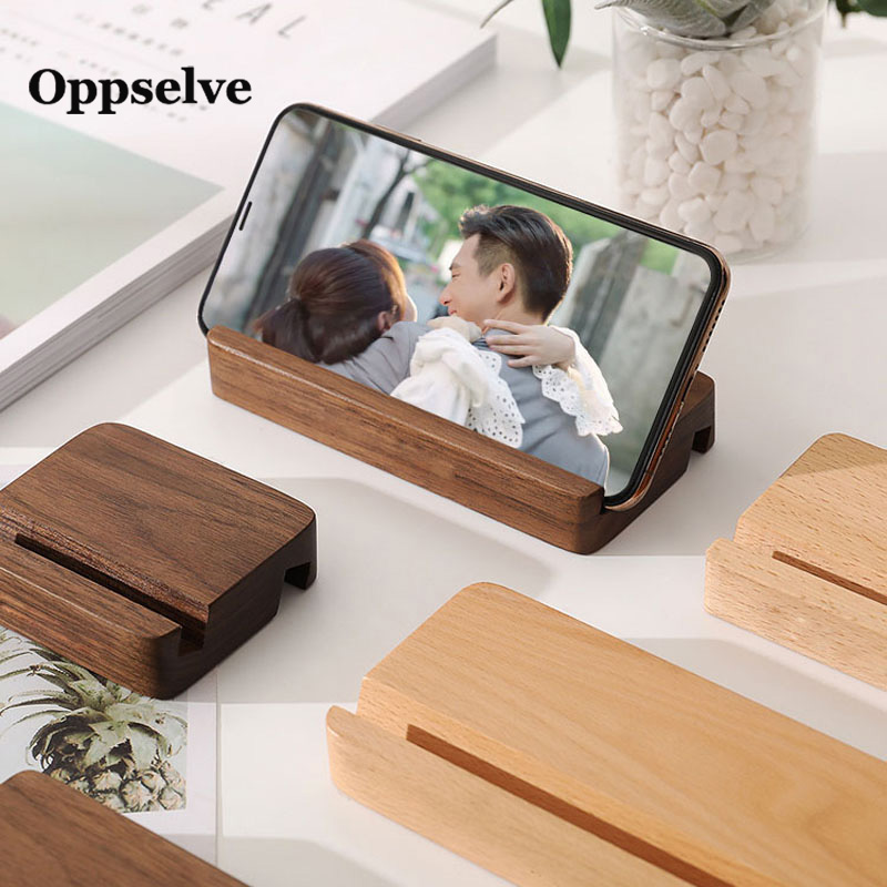 Universal- Holz Telefon Halfter für iPhone 11 Profi Max X XS praktisch Halterung Für Samsung S10 9 Tablette Ständer schreibtisch Telefon Unterstützung