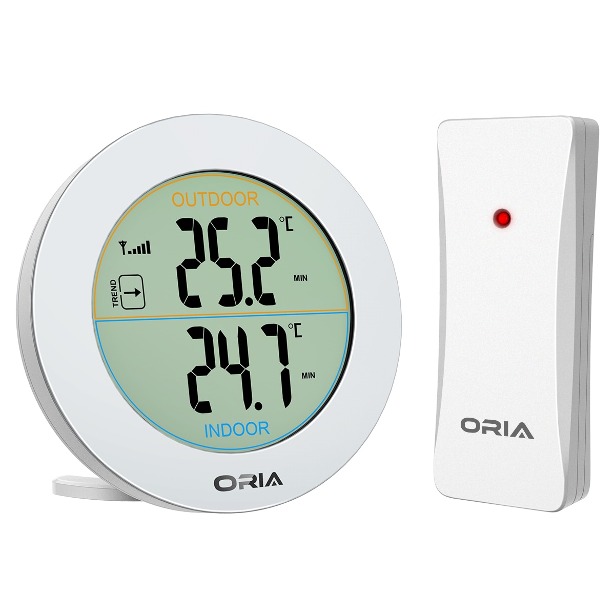 ORIA Indoor Outdoor Thermometer Digital Wireless Thermometer Temperature Remote Sensor LCD Home Office Outdoor Temperature