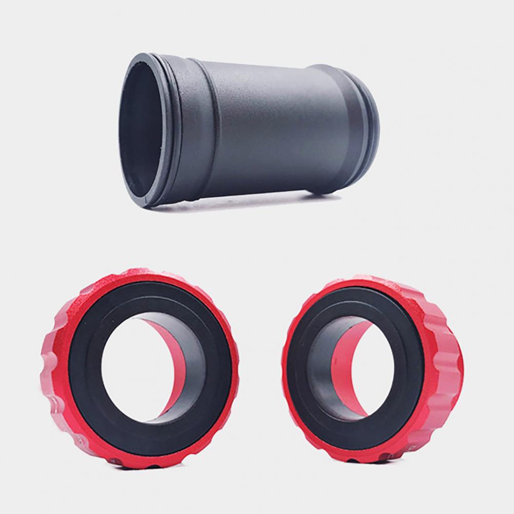 68-73mm Bike Bottom Bracket Aluminum Alloy Bicycle MTB Road Mountain Bike Threaded BB Bottom Bracket Easy to Install