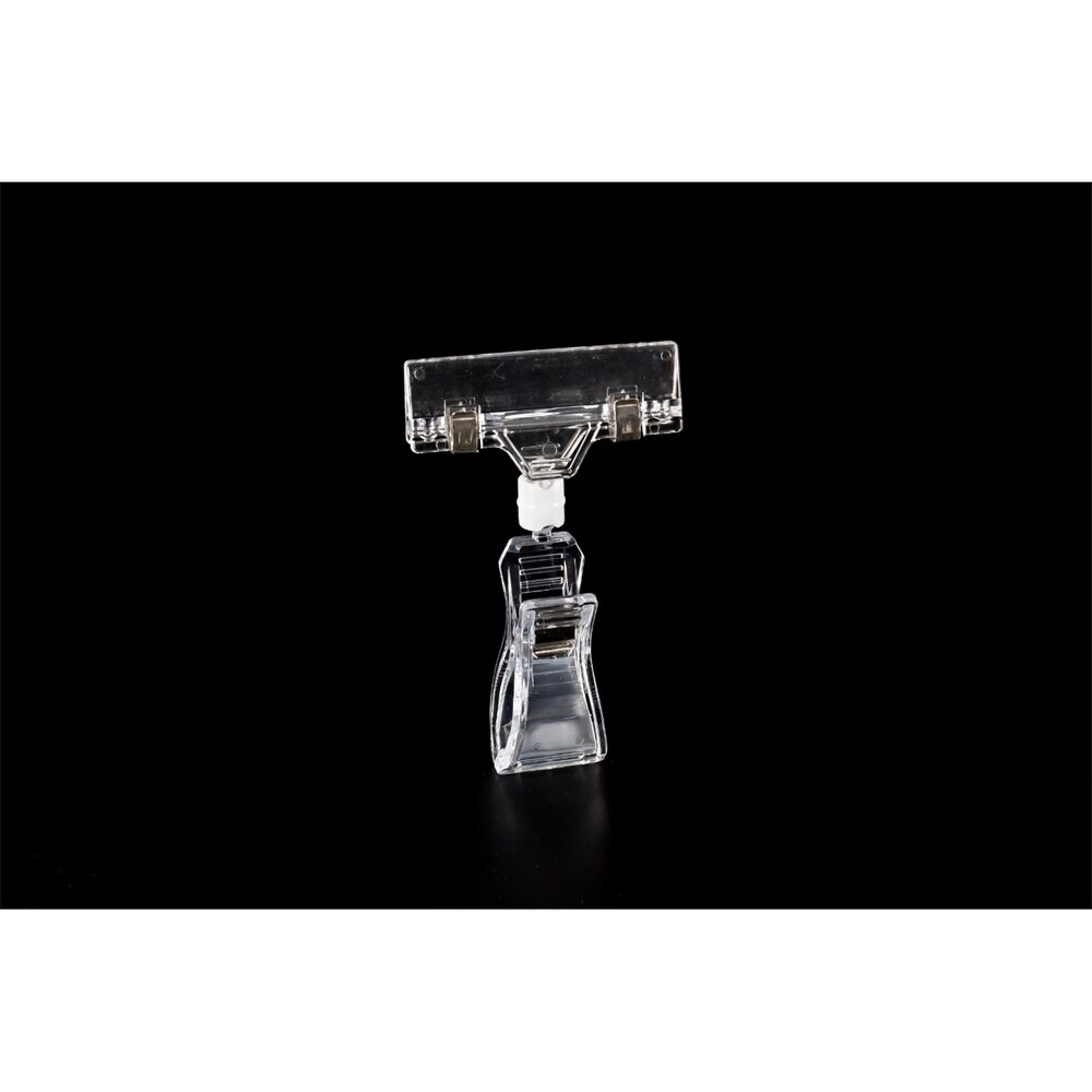 Pop Rotatie Clear Prijskaartje Houder Met Draaibare Clip