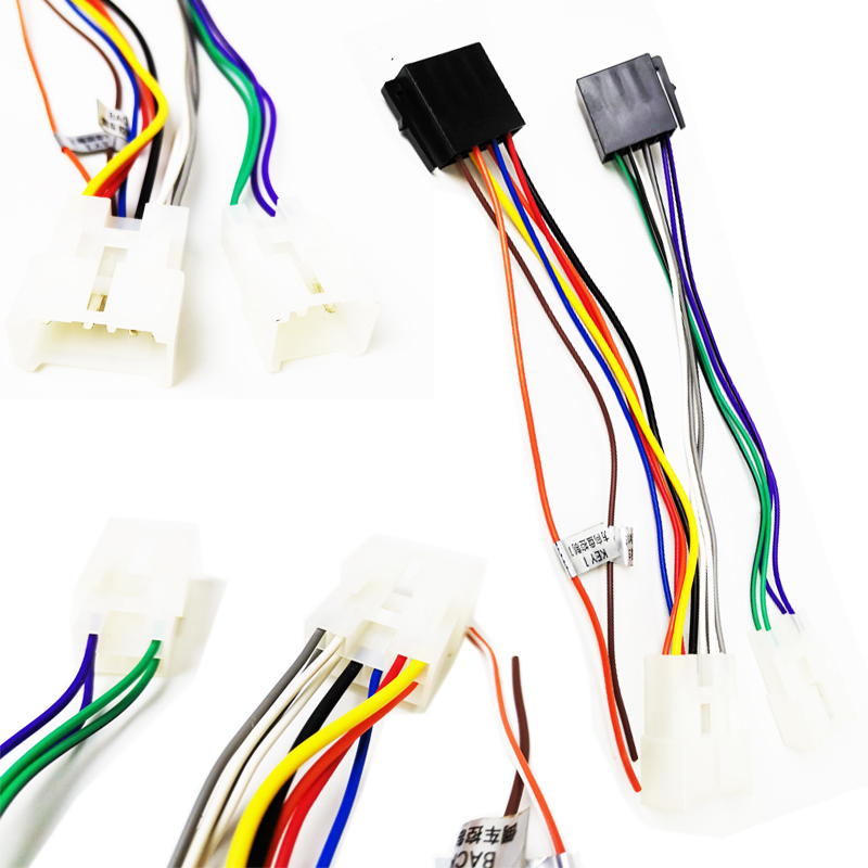 Toyota Wiring Harness Adapter ISO 10487 Plug 12V 16 Pin Proprietary Connector Cable For Corolla Camry Prius RAV4 Land Cruiser