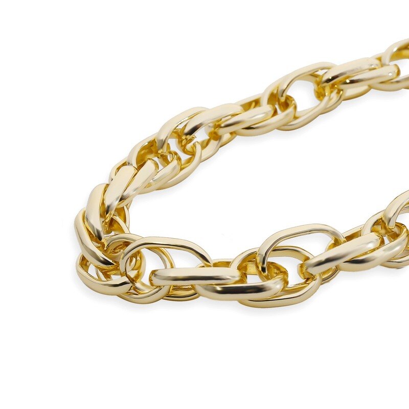 punk retrò 100 legato breve quantità collo catena donna semplice canapa spessa catena personalità gioielli collana.