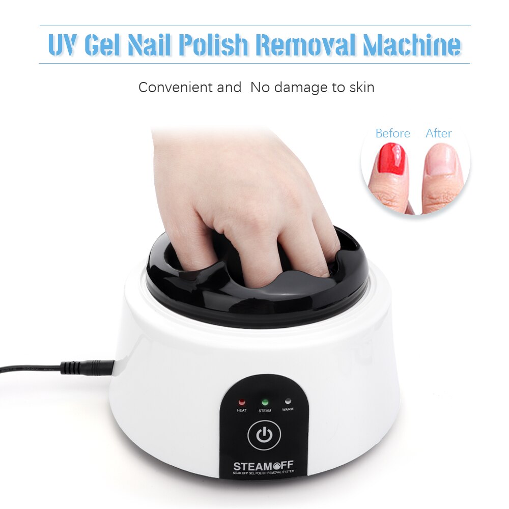 Elektrische Stoom Gel Soak Off Uv Gel Polish Verwijderen Machine Nail Stoomboot Verwijderen Nail Gel Nagellak Remover Voor nail Salon