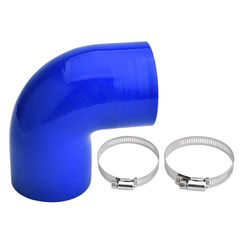 Silicone Intercooler Coolant Hose Intercooled Silicone Elbow Intercooler Cold Air Intake Hose Intercooled Silicone Straight Head: Blue 76 200mm