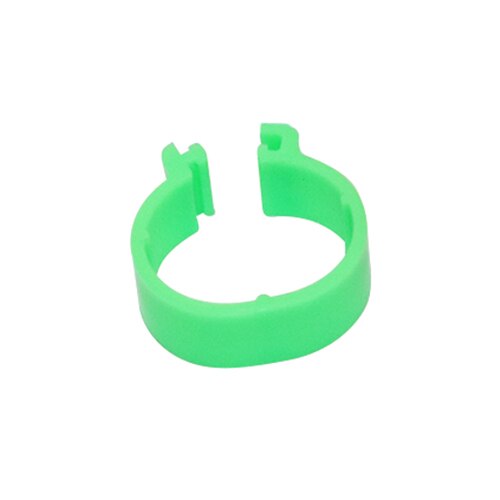7 Kleuren Kip Voet Ring Binnendiameter 1.6Cm Plastic Gesp Soort Clip Ringen Kip Eend Gans Vogels Voeden Benodigdheden 210 Pcs: green