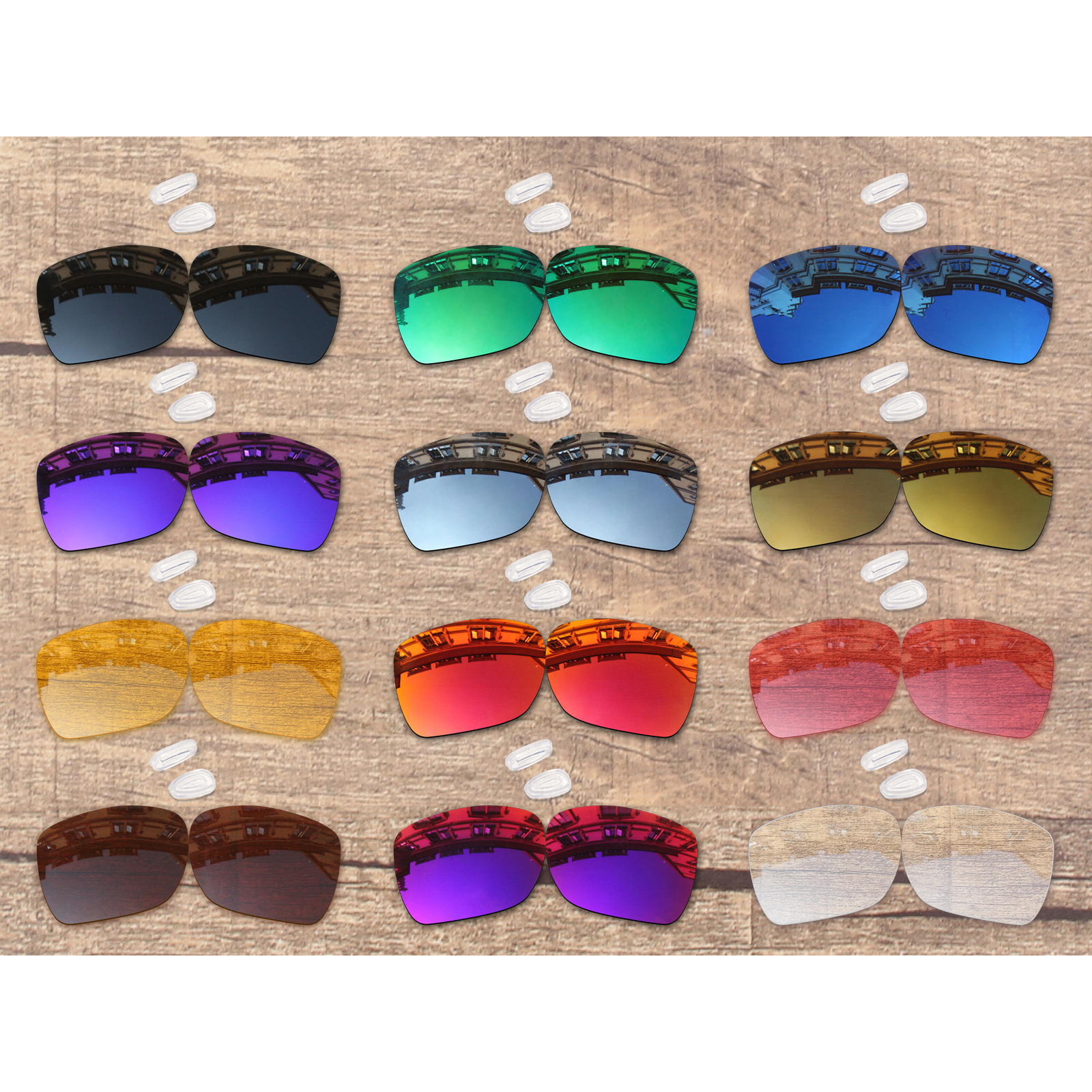 Vonxyz lentilles de rechange polarisées + choix de couleur | 20 +, choix de couleurs, tampons nasaux pour-cadre Oakley déviation OO4061