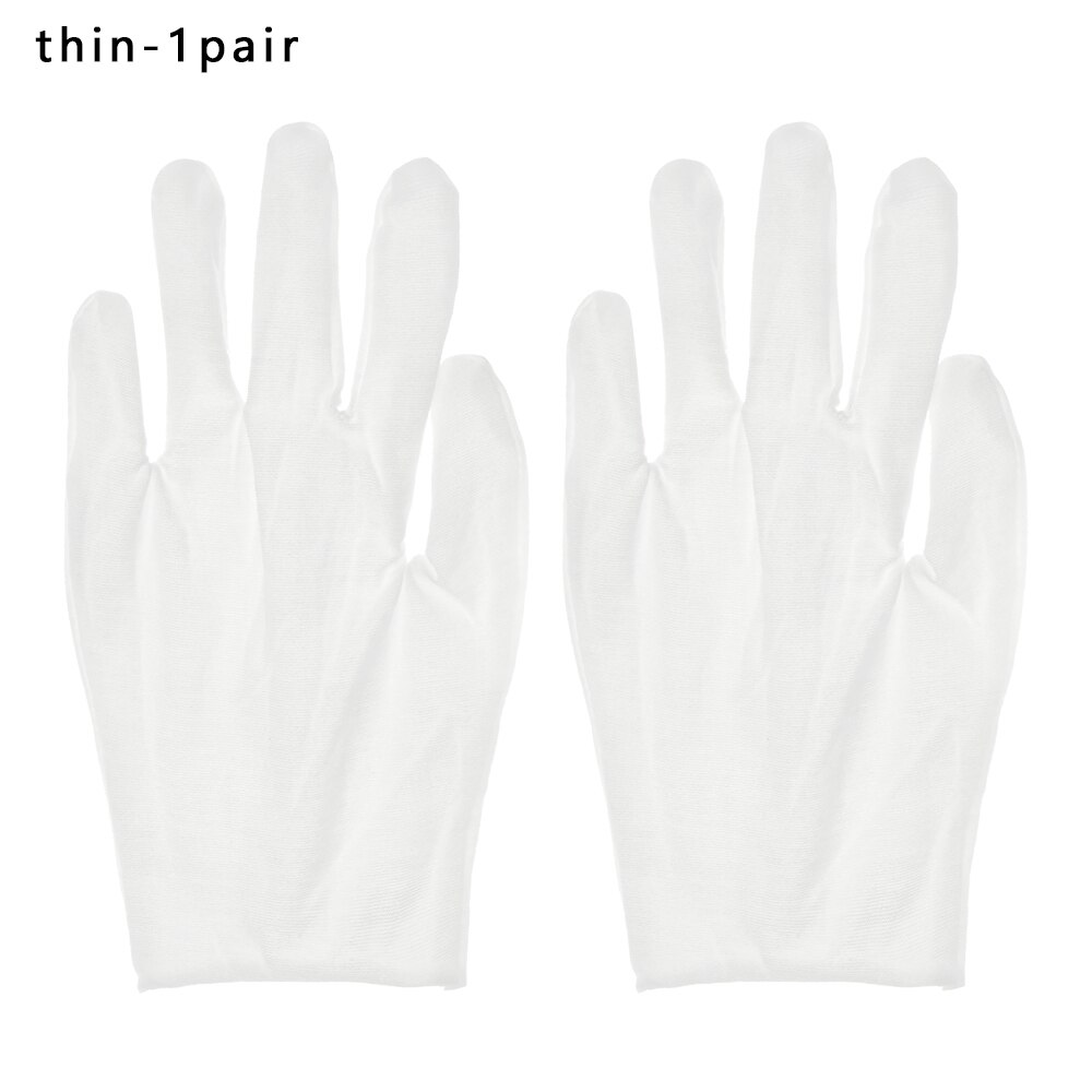 3 Pares De Guantes Blancos De Algodón/Nylon – Diseño De 3 Costuras Para Desfiles Y Ocasiones Formales
