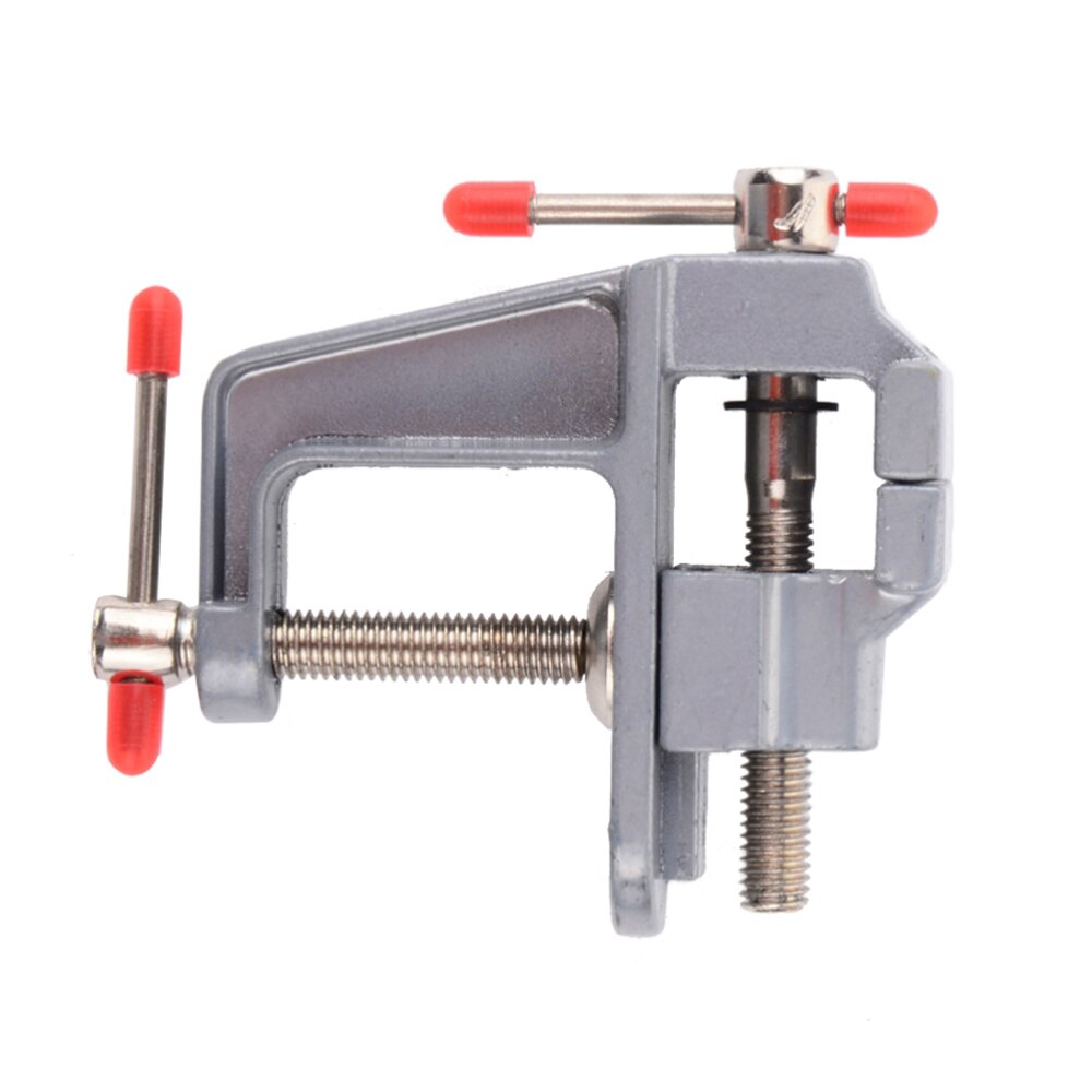 Household Mini Flat Table Vise Clamp-on Bench Vise Tool Portable Manual Bench Clamp for DIY Craft Jewelry Woodworking Carving Mi